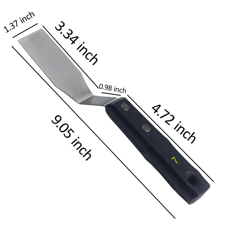 AebDerp Large Painting Knife 5pcs by AebDerp Acrylic Paint Knife with Stainless Steel Palette Knives for Artist Painting Supply - Image 5