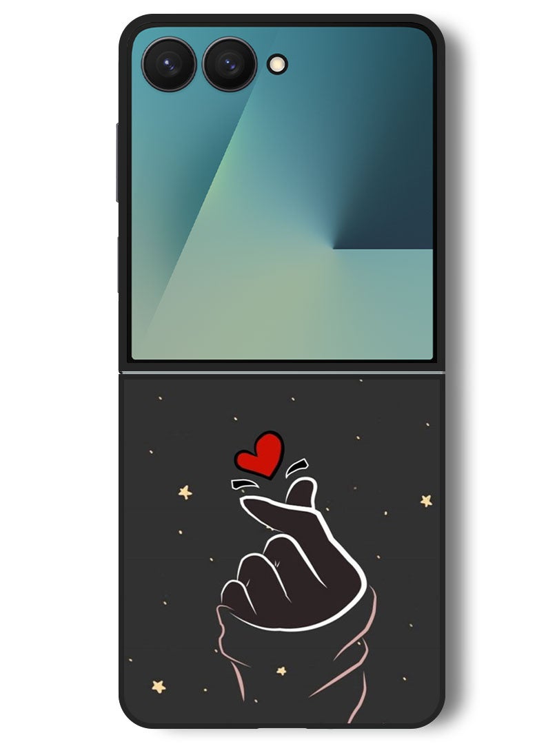 Theodor Case Compatible with Samsung Galaxy Z Flip 7 - 6.9 Inch Protection Shockproof Bumper Cover Snap Love - Image 1