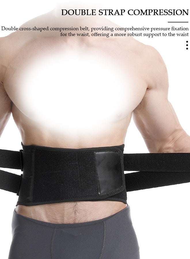 DUNISO Sports Back Brace for Men and Women - Breathable Waist Lumbar Lower Back Support Belt for Sciatica, Herniated Disc, Scoliosis Back Pain Relief, Heavy lifting, with Dual Adjustable Straps - Image 4