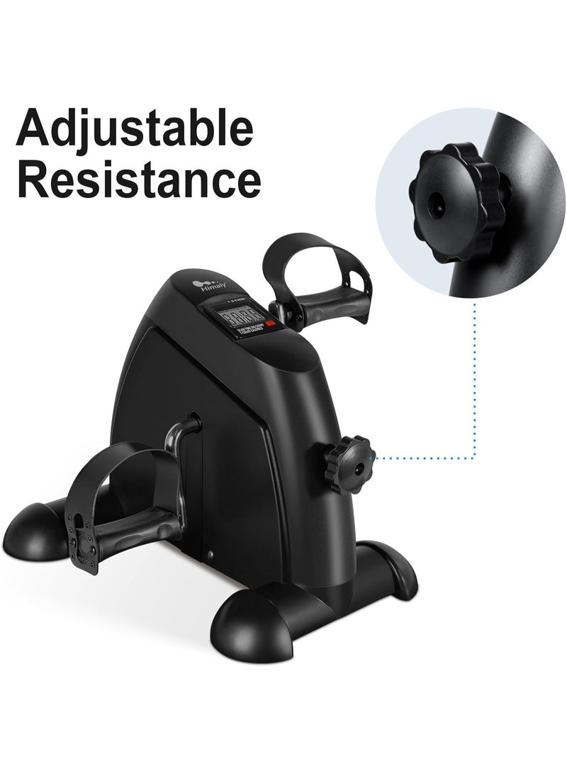 سناجل دراجة تمارين كهربائية صغيرة محمولة، مناسبة للمنزل والمكتب، مزودة بشاشة LCD، ومقاومة قابلة للتعديل، وتمارين للذراعين والساقين، صغيرة الحجم ومتينة. - Image 4
