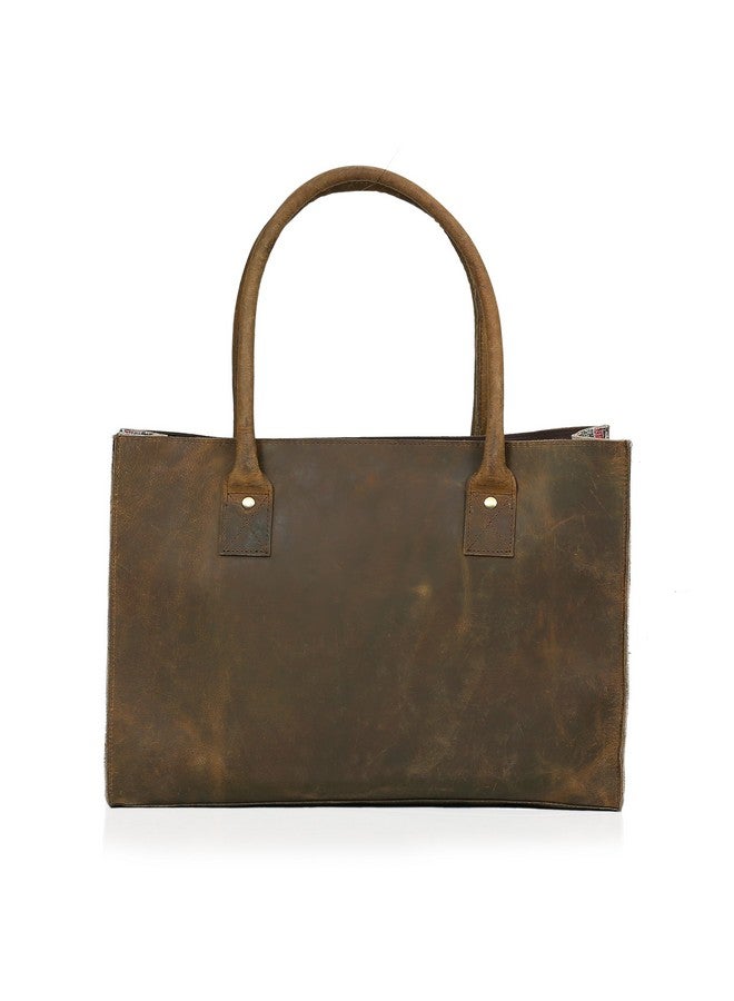 كويرو حقيبة كتف جلدية للنساء مقاس 16 بوصة، حقيبة سفر، حقيبة تسوق، حقيبة يد متعددة الأغراض - Image 4