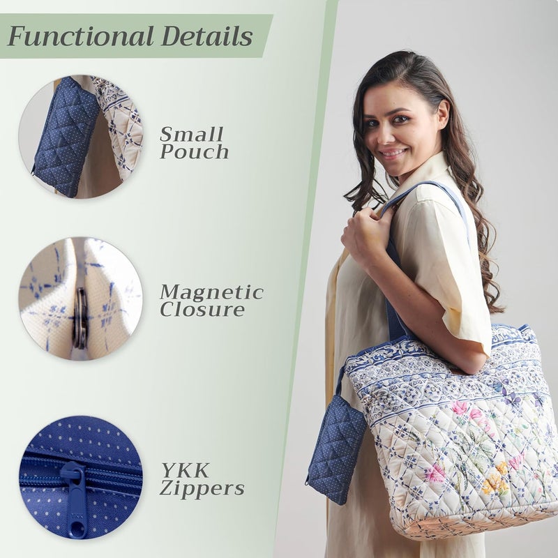 Maison d' Hermine Maison d'Hermine Quilted Cotton Tote Bag - Image 4