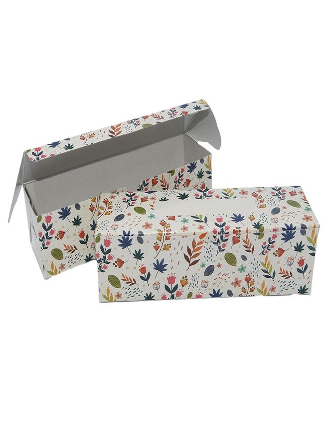 TRIACE Take Away Food Box Container Pack of 20 in Flower Design. Multipurpose Use for Cakes, Chocolates, Brownies, Cupcakes and Sweets. Size 18.5 x 5 x 5cm. TR 101. Perfect for gifting of jewellery. - Image 3