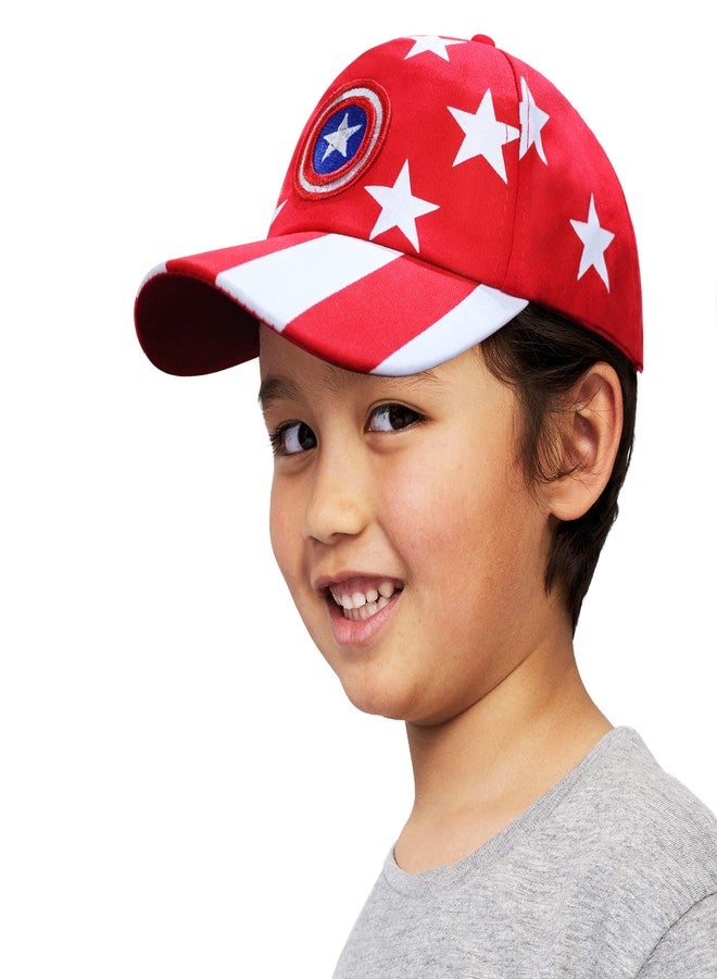 فريتراز قبعة بيسبول صغيرة مطبوعة بشخصيات كرتونية من البوليستر من VRITRAZ للأطفال، للبنات والأولاد من سن 3 إلى 12 سنة (أحمر) - Image 2