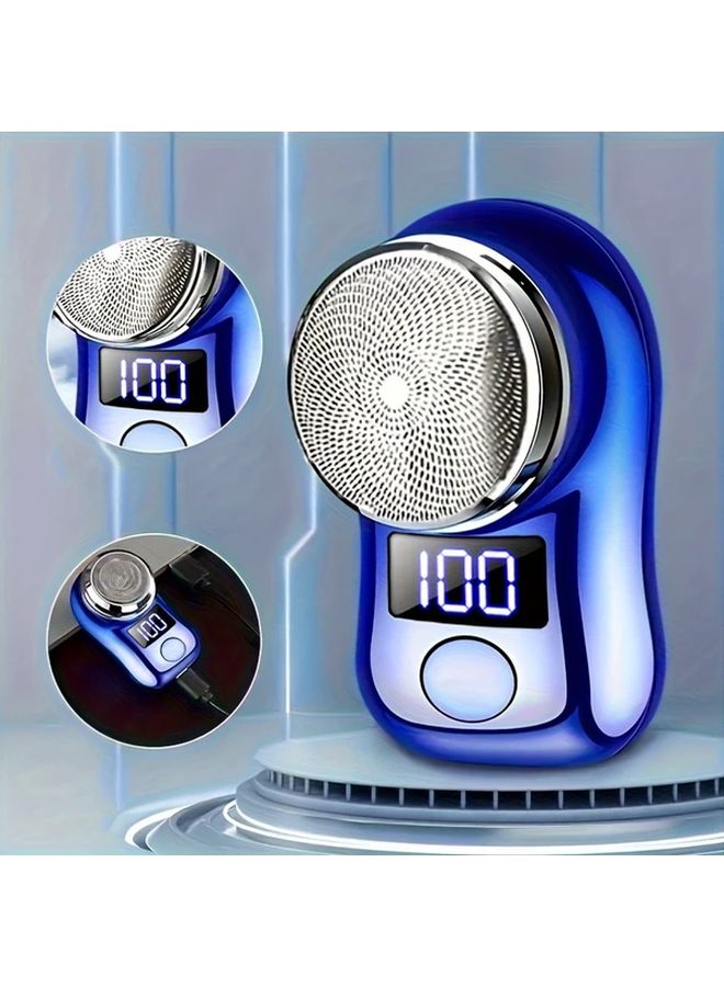 ماكينة حلاقة للرجال السوداء قابلة للشحن عبر USB شحن سريع محمولة للسفر بشاشة LED - Image 2