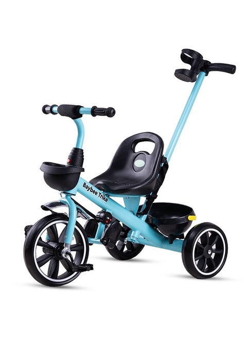Baybee 2 In 1 Hero Baby Tricycle For Kids  Smart Plug And Play Kids Tricycle Cycle With Parental Push Handle & Storage Baskets Baby Tricycle Cycle For Kids 2 To 5 Years Boy Girl Blue