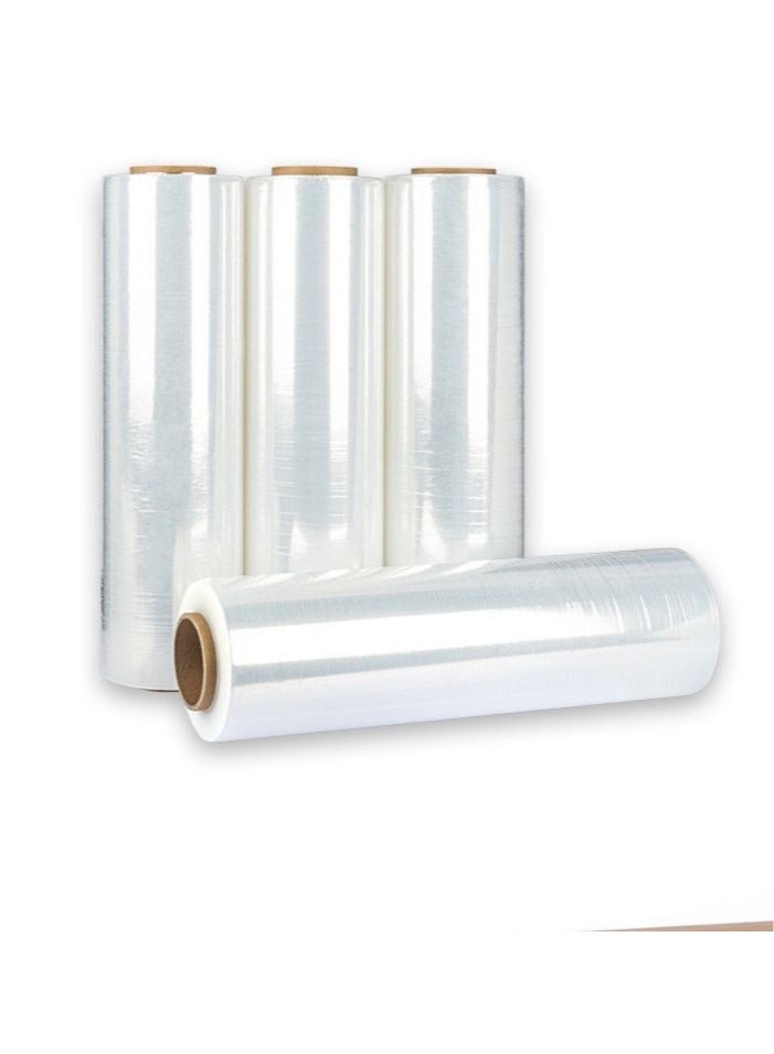 Generic 4 rolls of Cast Hand Stretch Film 12" x 1500'. Hand Stretch Wrap, 80 Gauge Thickness. Excellent Tear Resistance. Clear Residue Free Film for Moving, Shipping, Wrapping. Industrial Grade Cast Film.  - Image 3
