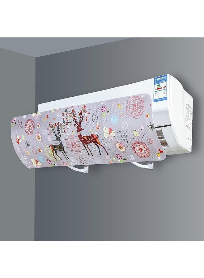 عاكس هواء مكيف هواء عاكس هواء عاكس هواء تلسكوبي عاكس هواء عاكس هواء قابل للتعديل مضاد للهب المباشر درع مضاد للرياح غطاء مكيف بارد عاكس هواء - Image 2