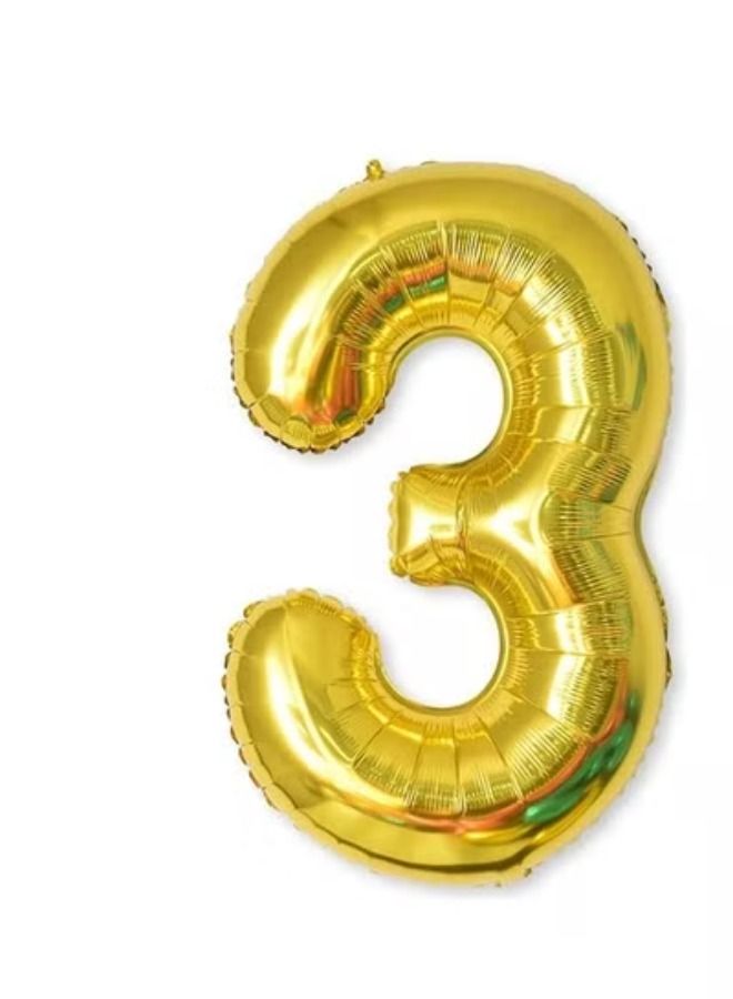 ACLIX Aluminium Foil Number 3  Party Balloon