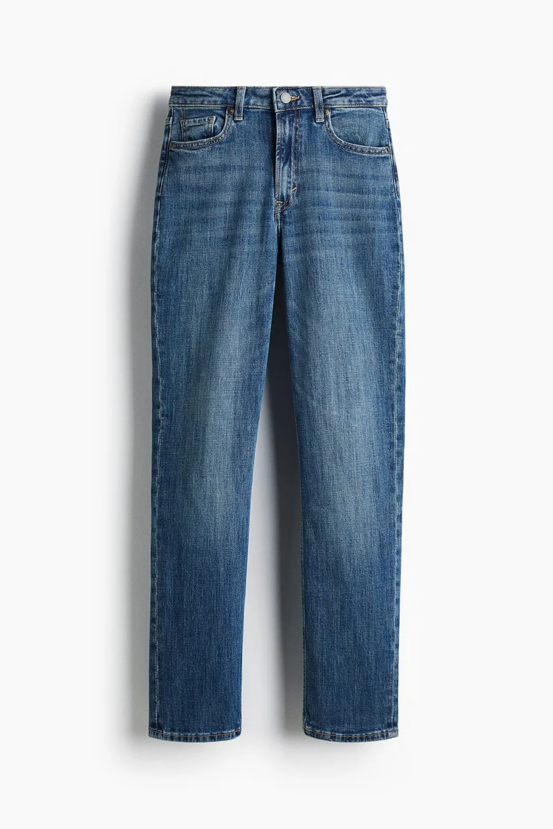 H&M Straight Regular High Jeans