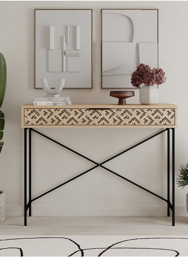 Mourah Home Heaton Console Remastered - Oak - 2 Years Warranty  - Image 1