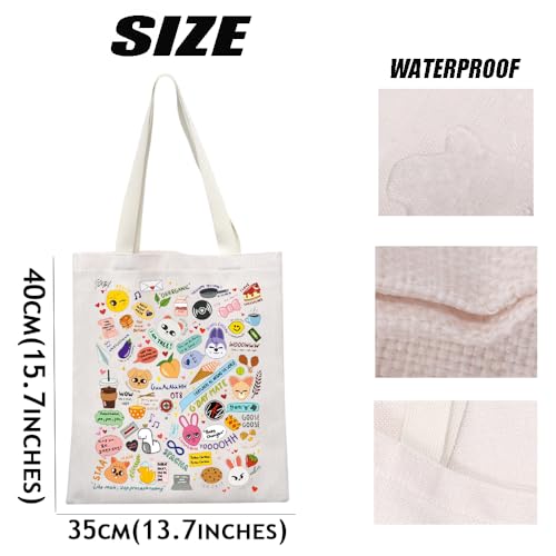 MEIKIUP Korean Group Makeup Bag Korean Group Fans Gift Stay Fandom Cosmetic Bag K-Drama Music Merchandise (Around World Tote Bag) - Image 3