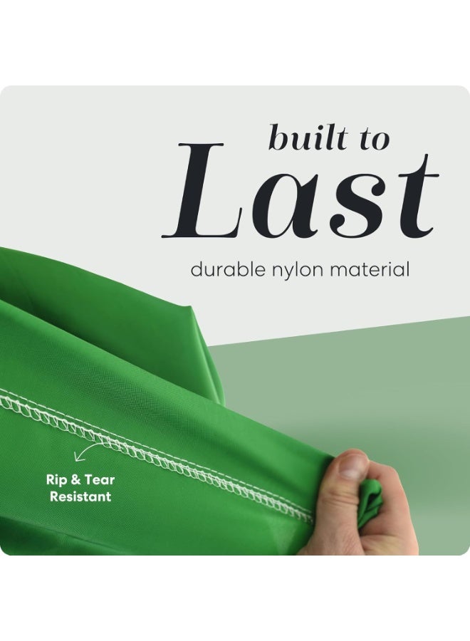 Handy Laundry Nylon Laundry Bag - Locking Drawstring Closure and Machine Washable. These Bags will Fit a Laundry Basket or Hamper and Strong Enough to Carry up to Three Loads of Clothes. (Green) - Image 3