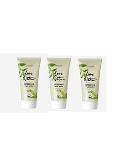 Oriflame Love Nature Refreshing Face Wash With Organic Green Tea - 50 Ml - Pack Of 3  - Image 5