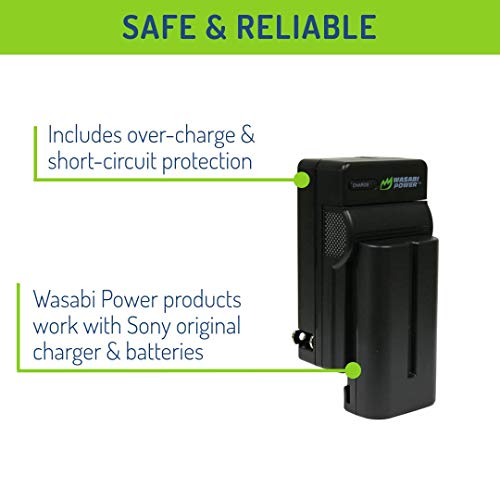 Wasabi Power Battery (2-Pack) and Charger for Sony NP-F330, NP-F530, NP-F550, NP-F570 (L Series) and CN-160, CN-216, CN126 Series & Atomos Ninja V, Shinobi, Shogun 7, BMPCC 6K Pro and More - Image 3