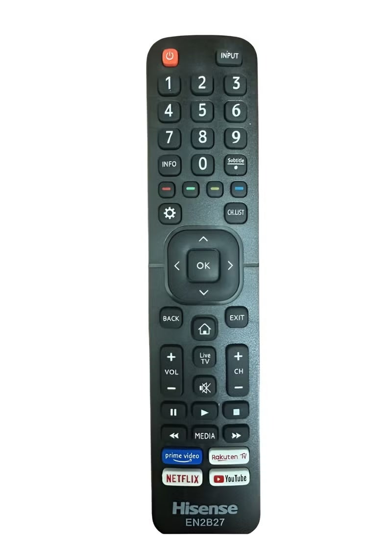 Hisense Universal Remote Control for Smart TVs and LED Screens – Compatible Replacement Remote Model EN2B27 for Seamless Viewing and Easy Operation - Image 2
