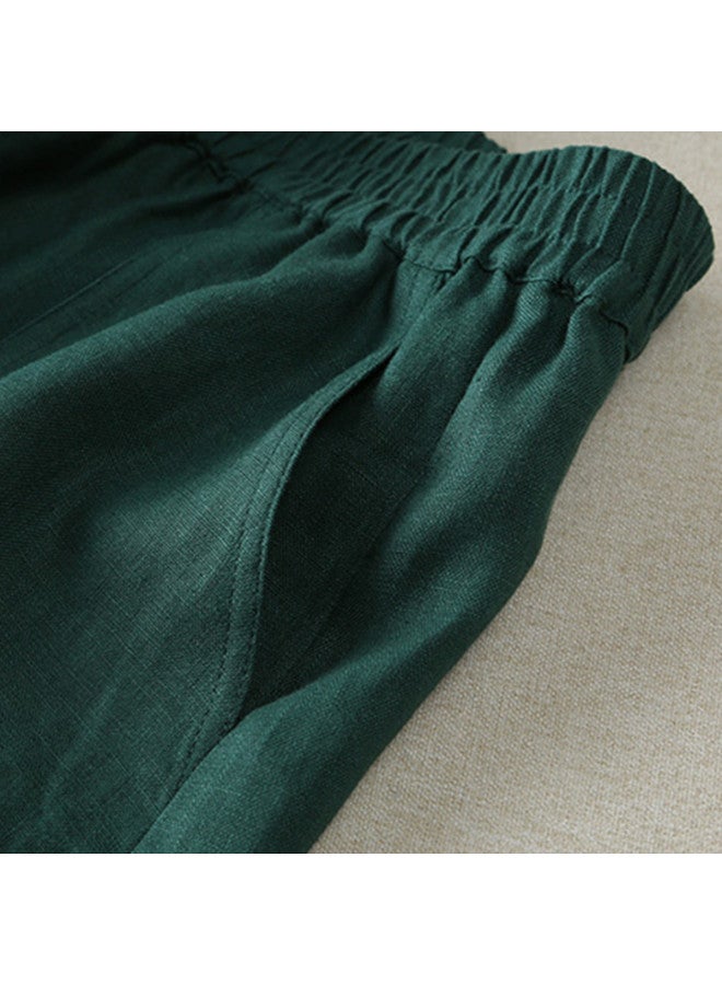 XINYANG Summer Solid Color High Waist A-line Skirt With Slit, Elastic Waist Midi Skirt For Women - Image 5