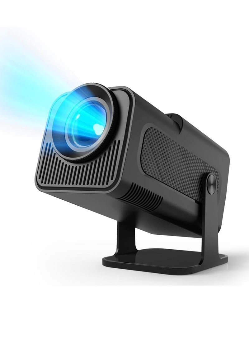 FOLAI - HY320 mini portable projector 4K 200 ANSI smart projector, with WiFi 6 BT 5.0 screen adjustment 180-degree rotation built in Android 11.0 OS - Image 1