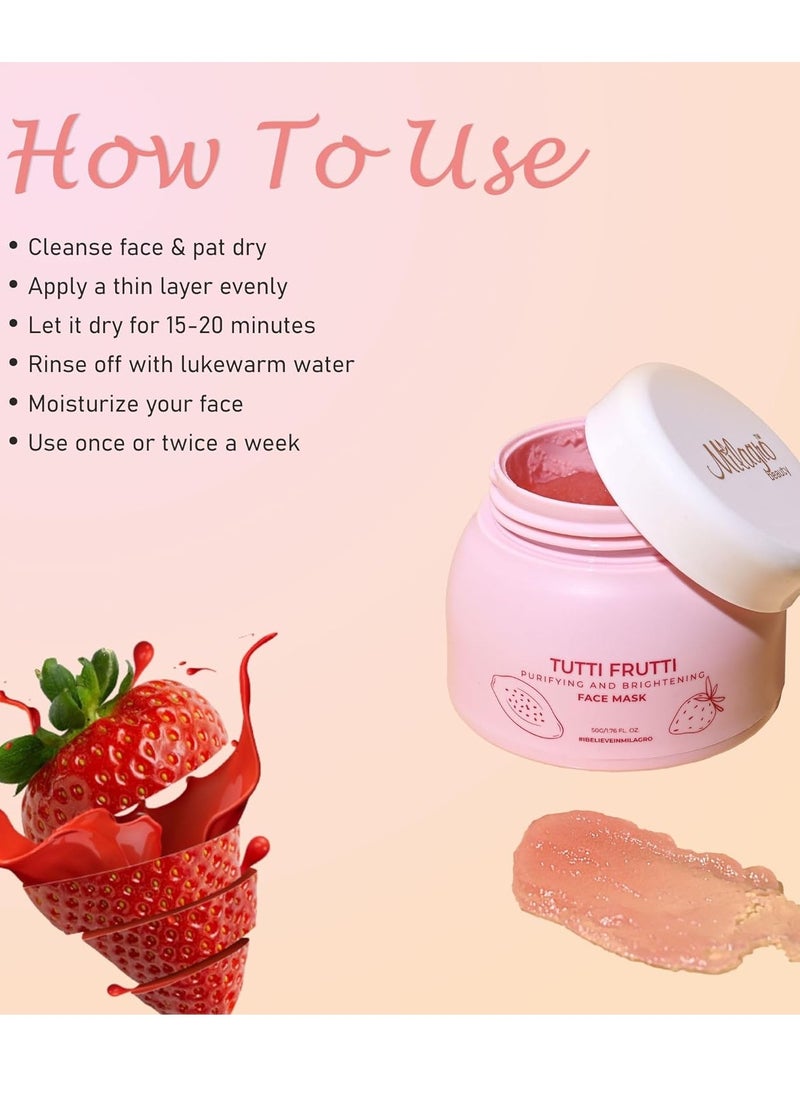 Milagro Beauty - Milagro Beauty Tutti Frutti Face Mask 50g - Image 1
