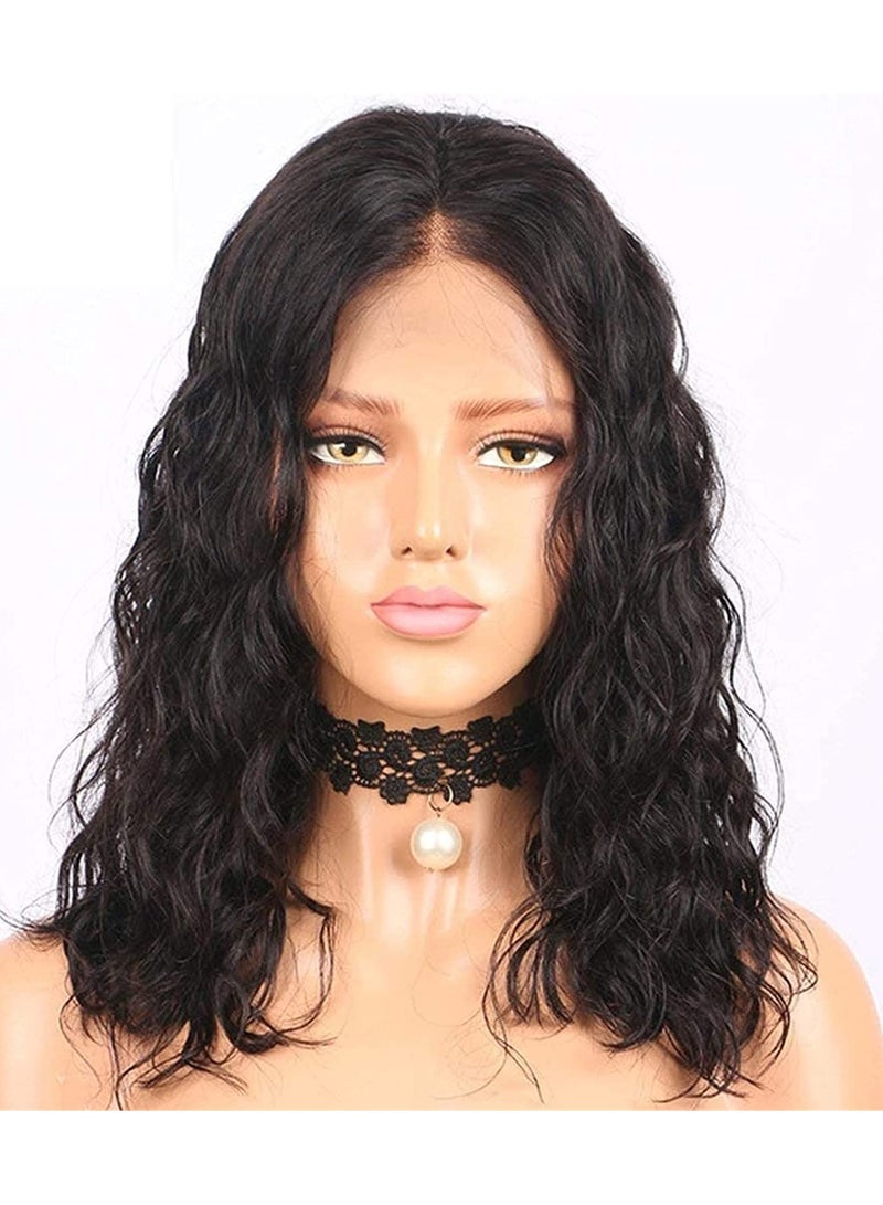 ORiTi Comfortable Wigs Lace Front Short Curly Wavy Bob Style Wigs - Image 2