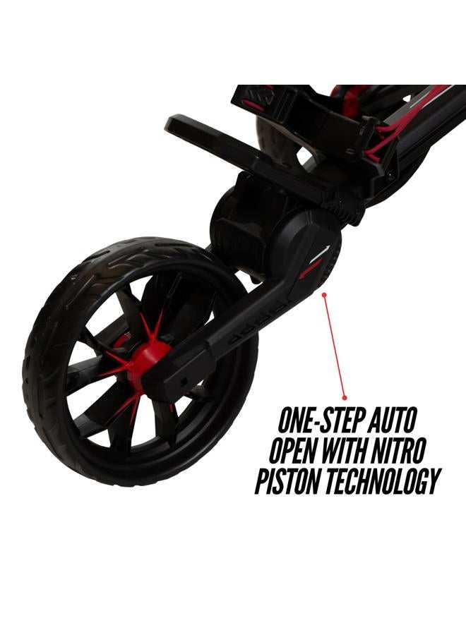 Bag Boy Nitron Golf Push Cart, Sand/Black - Image 4