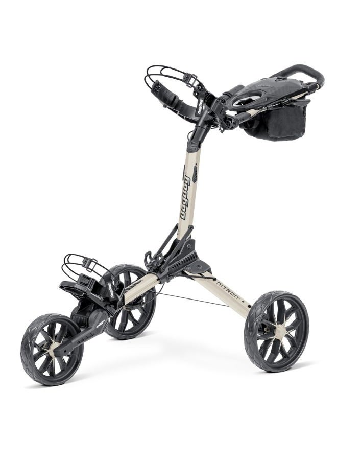 Bag Boy Nitron Golf Push Cart, Sand/Black - Image 1