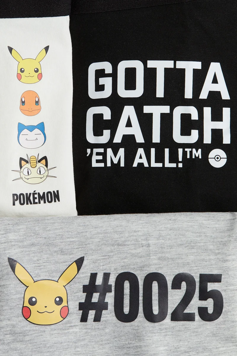 H&M 5-pack print-motif cotton boxer shorts