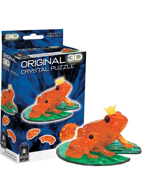 BePuzzled Frog Original 3D Crystal Puzzle Perfect for Puzzlers Ages 12 and Up Challenging to Complete and Beautiful to Display Collect Them All