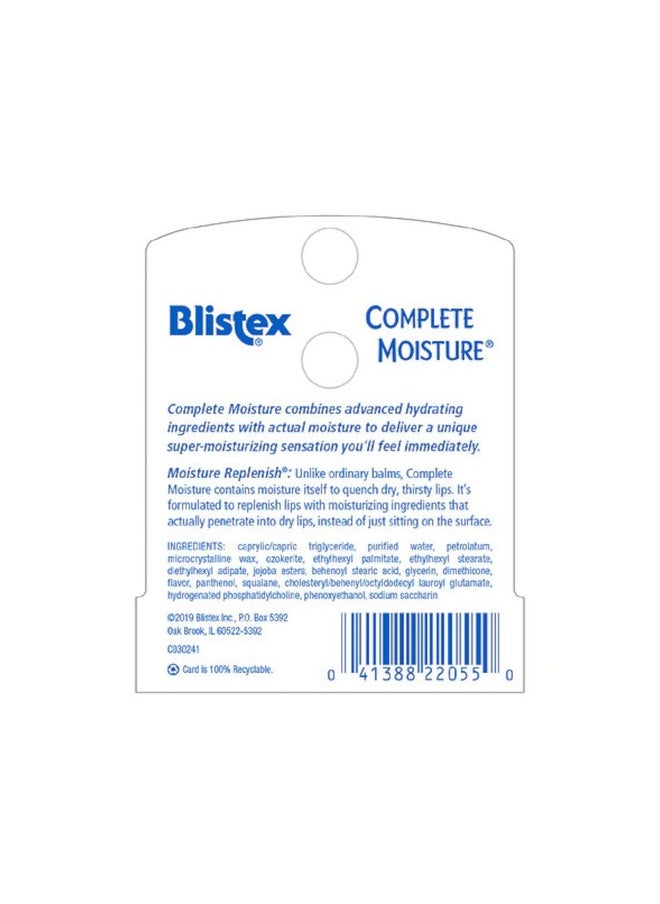 Blistex - Complete Moisture Lip Protectant/Sunscreen .15 Oz (4.25 G) - 2Pc - Image 1