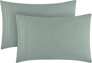 Mellanni Pillow Cases Standard Size Set of 2 - Pillow Covers - Hotel Luxury 1800 Bedding Sheets & Pillowcases - - Image 1