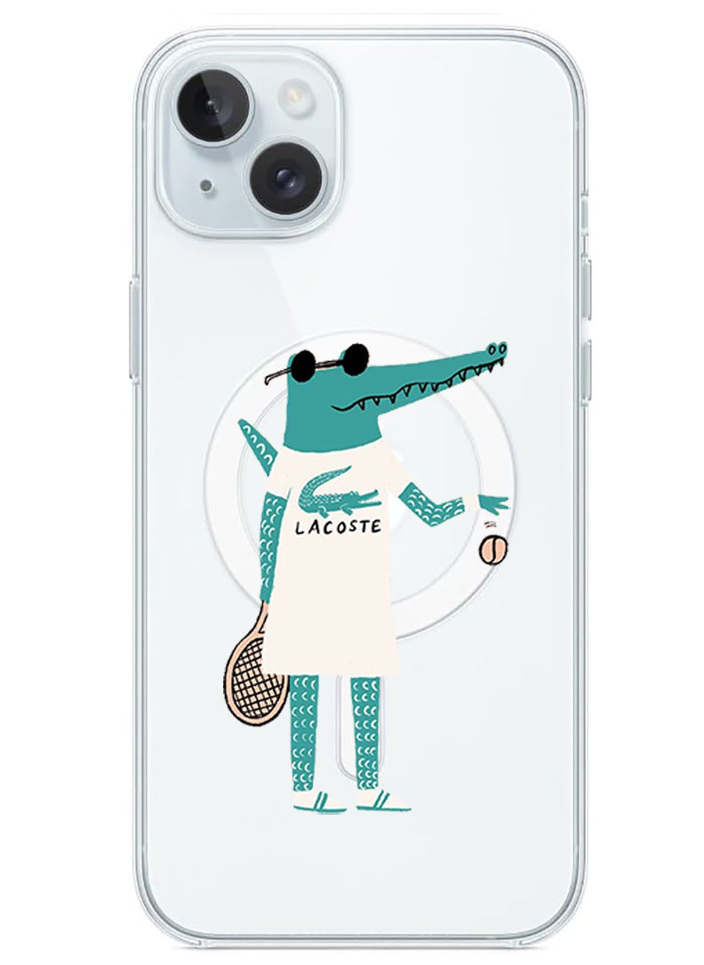 Theodor - Magnetic Case for iPhone 15 Plus 6.7-inch Compatible with MagSafe Wireless Charging, Shockproof Phone Bumper Cover Lacoste copy - Image 1
