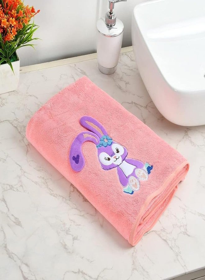 BEDSHED Microfiber Kids Bath Towels Quick Dry Super Absorbent Super Soft Bath Towel for Babies Toddler-Baby Towel for Boys and Girls (Purple/Pink, Pack of 2) - Image 3