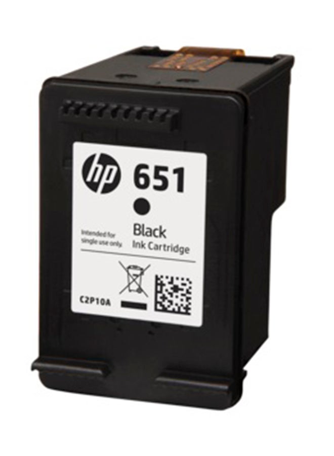 HP خرطوشة حبر أصلية 651 طراز C2P10AE أسود - Image 1