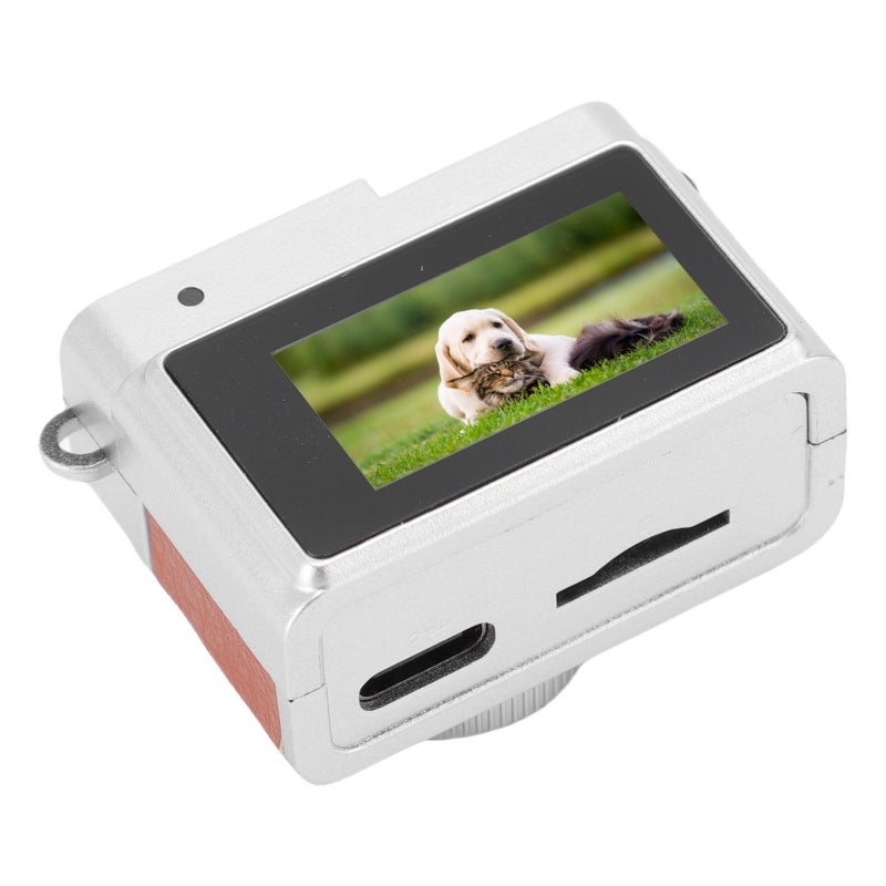 Small Retro Digital Camera: 2MP 1080P FHD, Lightweight Portable, 0.96 Inch Color Display With LED Fill Light, Brown - Easy File Transfer, Mini Digital Camera for Students, Outdoor Travel Vlogging - Image 3