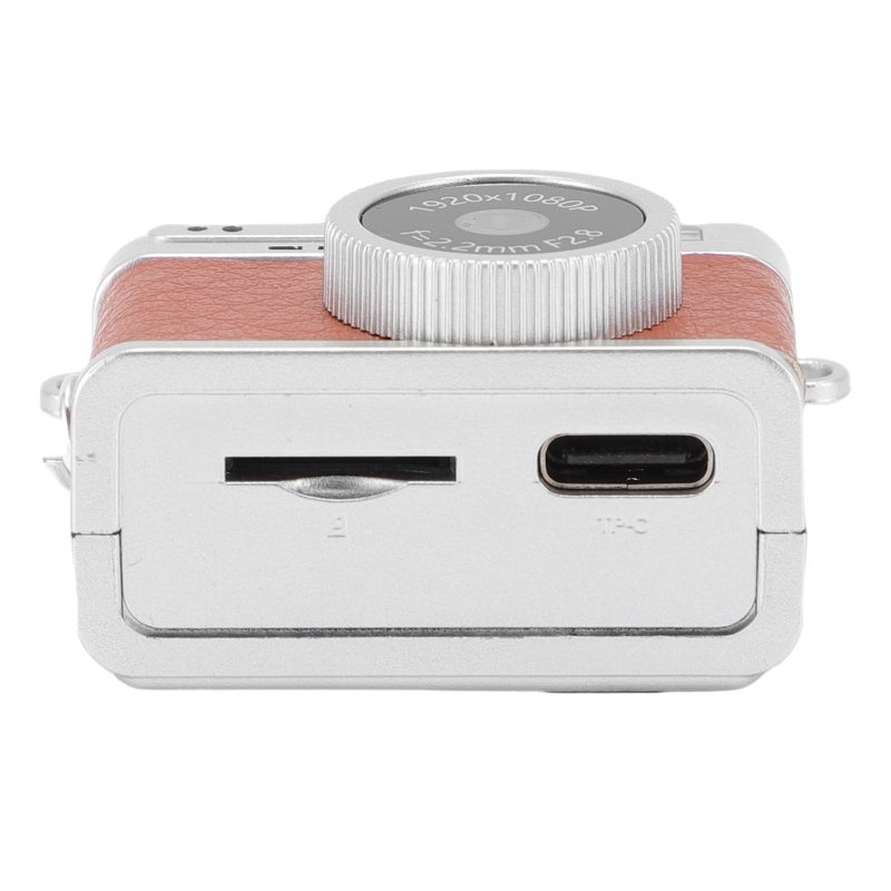 Small Retro Digital Camera: 2MP 1080P FHD, Lightweight Portable, 0.96 Inch Color Display With LED Fill Light, Brown - Easy File Transfer, Mini Digital Camera for Students, Outdoor Travel Vlogging - Image 4