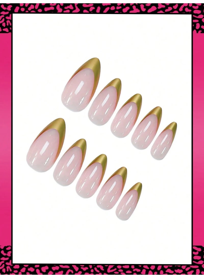 اظافر تركيب بشكل لوزي تحتوي العلبه على 24 ظفر مع مبرد اظافر و صمغ - Image 3