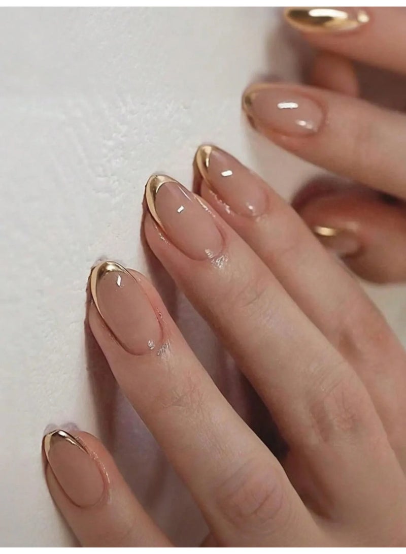 اظافر تركيب بشكل لوزي تحتوي العلبه على 24 ظفر مع مبرد اظافر و صمغ - Image 2