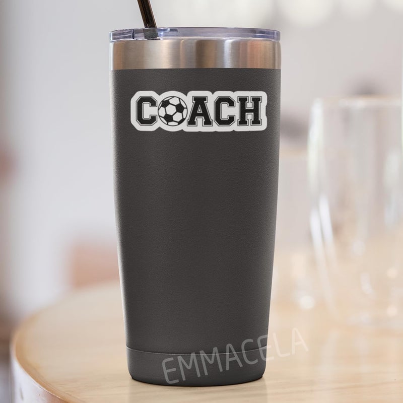 EMMACELA (3PCS) Coach Soccer Sticker, Soccer Stickers - Waterproof Vinyl Decals for Laptops, Tumblers, Scrapbooks, Books, Water Bottles Size 3 x 0.9 Inch - Image 5