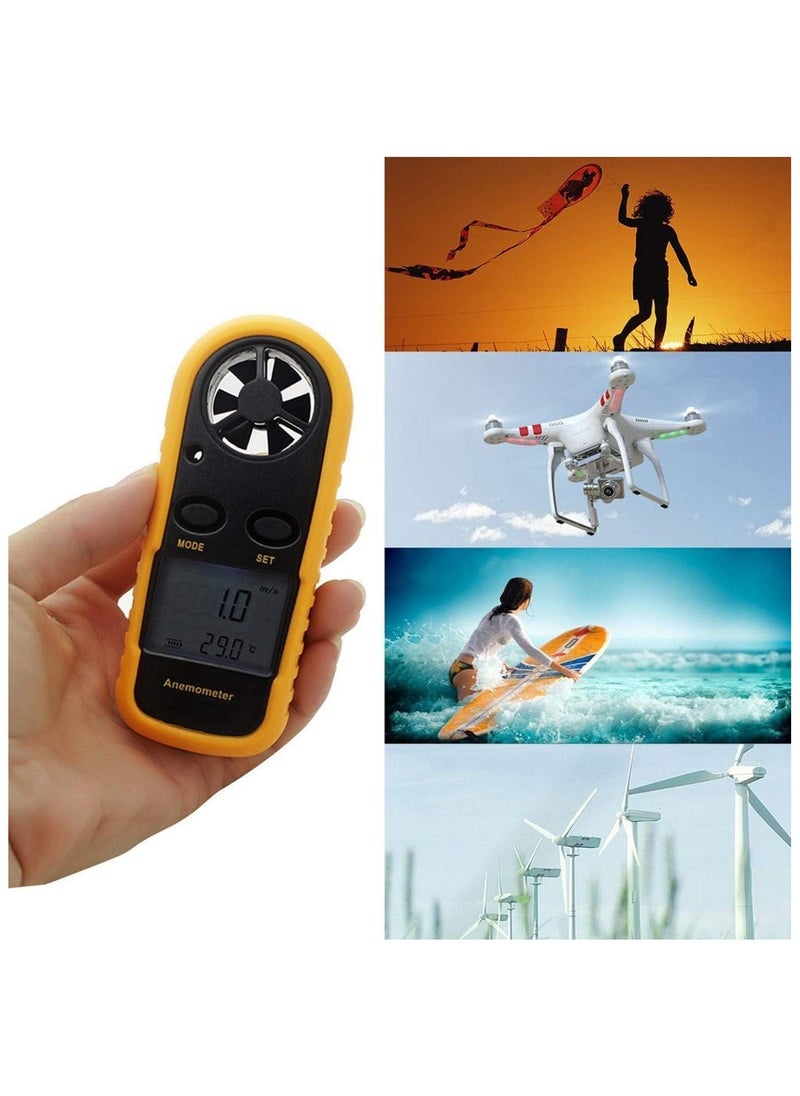 ELIKLIV - ELIKLIV GM816 Digital Anemometer | High-precision portable wind speed and temperature measuring instrument | Suitable for air conditioning/environmental protection/flight/engineering/fan - Image 1