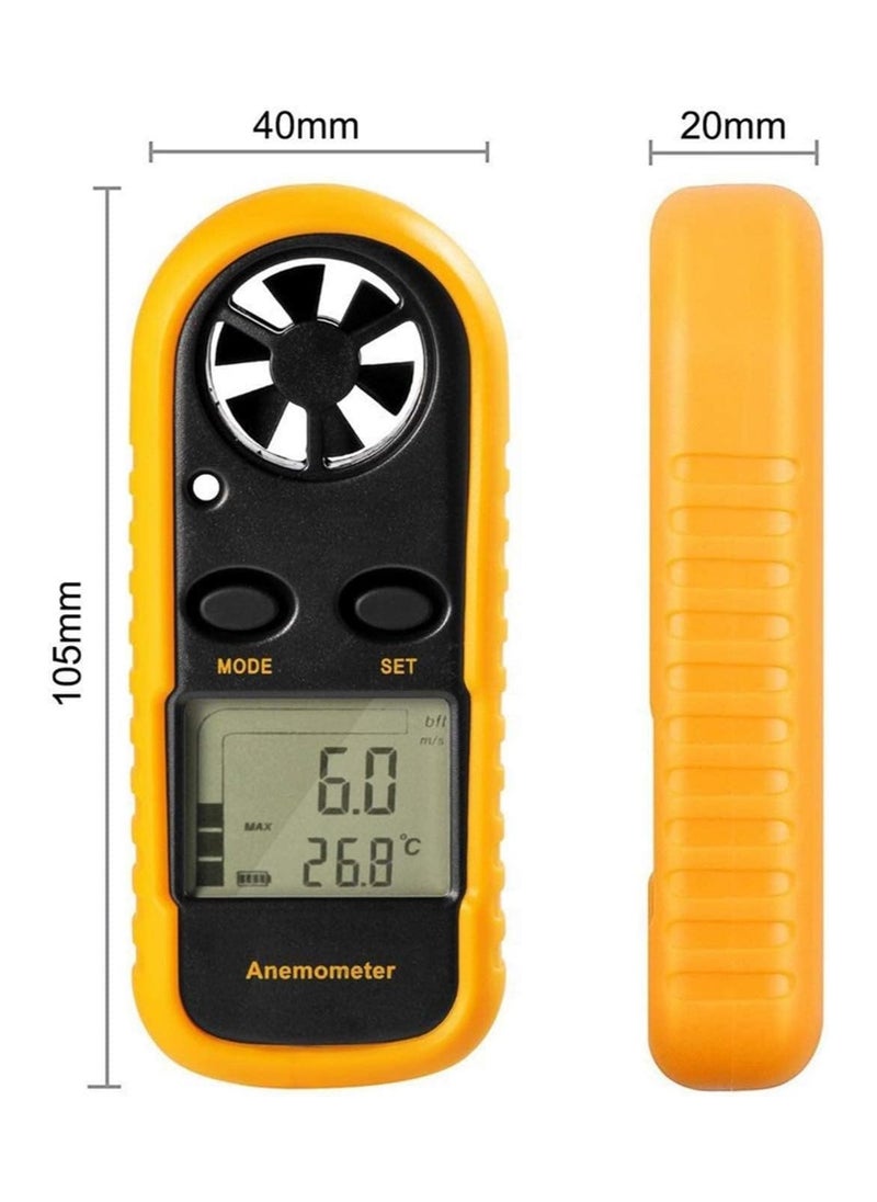ELIKLIV - ELIKLIV GM816 Digital Anemometer | High-precision portable wind speed and temperature measuring instrument | Suitable for air conditioning/environmental protection/flight/engineering/fan - Image 1
