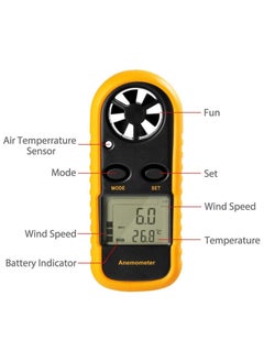 ELIKLIV ELIKLIV GM816 Digital Anemometer | High-precision portable wind speed and temperature measuring instrument | Suitable for air conditioning/environmental protection/flight/engineering/fan  - Image 2