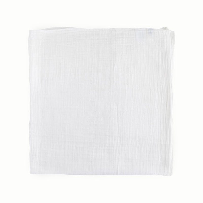 Little Unicorn Premium Muslin Swaddle Blanket 3 Pack | for swaddling, Play, Nursing & More | Giftable Set of 3 (White) - Image 3