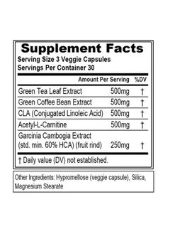 EVL Metabolic Energy Supplement - Multipurpose Herbal Metabolic Support with Invigorating Green Coffee Bean Extract - LeanMode Green Tea and Garcinia Cambogia Capsules - 30 Servings - pzsku/Z5D1E4060863F977A04DFZ/45/_/1689272553/7a80cf71-2843-47fa-b588-2d8a486ef499