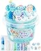 Okaybee 10 FL OZ Mermaid Clear Slime Kit Blue Slime Bucket Slimes Party Favors for Kids Glimmer Crunchy Slimes Includes 9 Packs of Addins Sensory Experience DIY Toys for Girls and Boys Ages 812 - Image 2