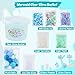 Okaybee 10 FL OZ Mermaid Clear Slime Kit Blue Slime Bucket Slimes Party Favors for Kids Glimmer Crunchy Slimes Includes 9 Packs of Addins Sensory Experience DIY Toys for Girls and Boys Ages 812 - Image 4