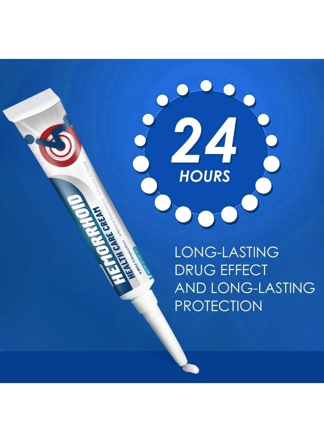 Sumifun Hemorrhoid Ointment 24-Hour Long Lasting Protection Fast Pain & Itch Relief Soothing Repair Mild Formula Internal External Hemorrhoids Fissure Daily Care with Applicator 20g - Image 3