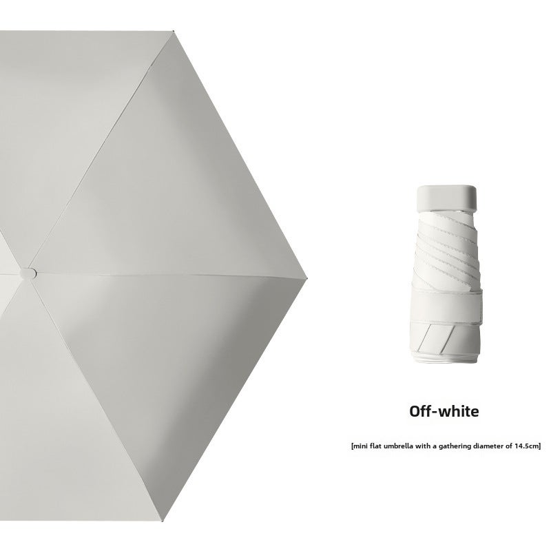 Portable Pocket Umbrella with Custom Logo White (cloth package)