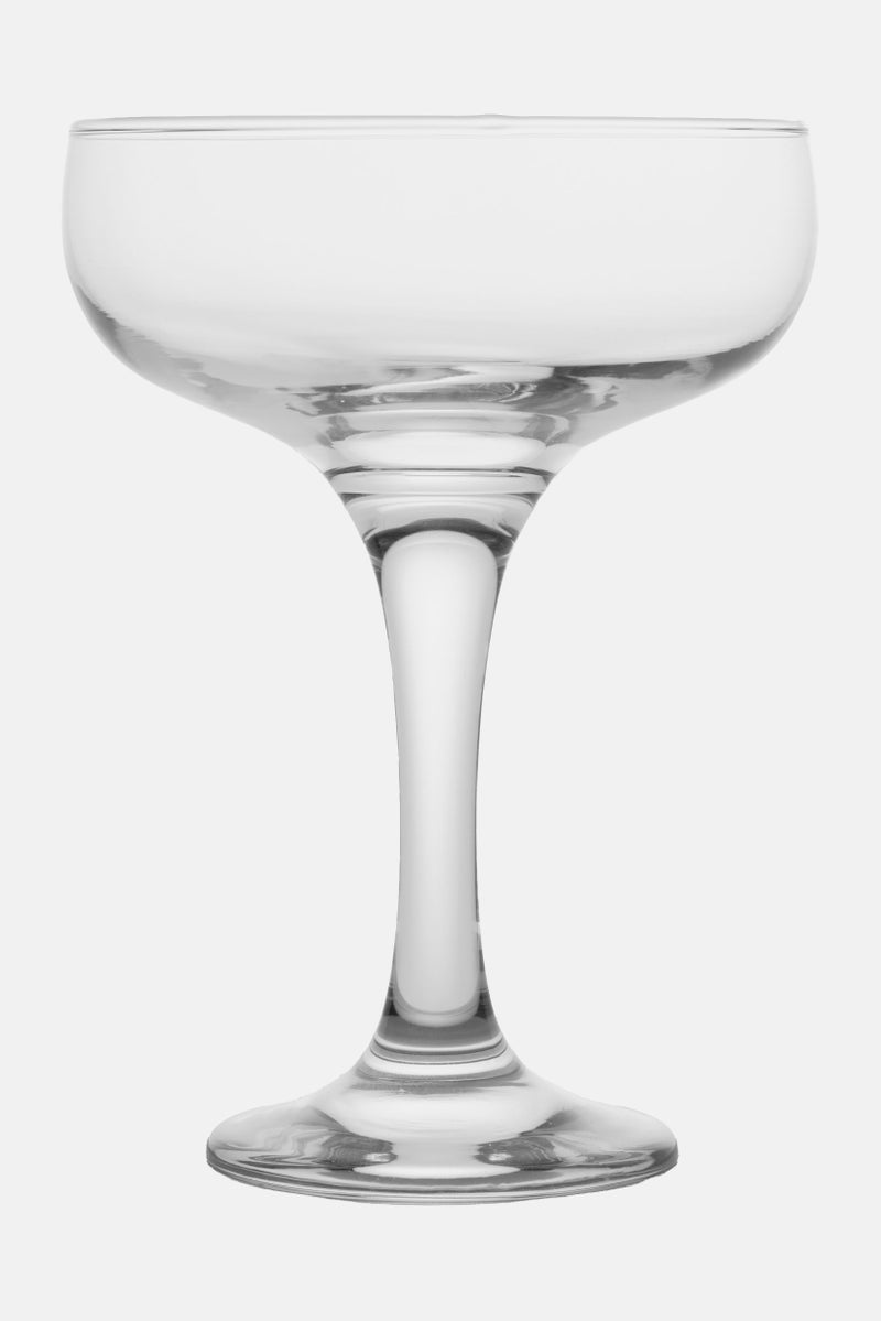 LAV 6 Pieces Misket Saucers Glass 235ml, Tranparent - Image 2