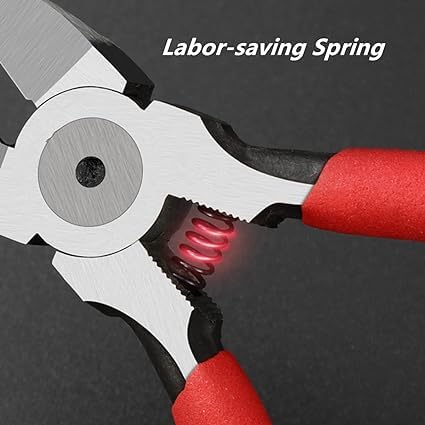 Wire Cutters 6 inch Precision Flush Side Cutters with Longer Cutting Edge Ultra Sharp Powerful Heavy Duty Pliers Ideal for Cables Wires Zip Ties Electrical Any Clean Cut Needs  - Image 5