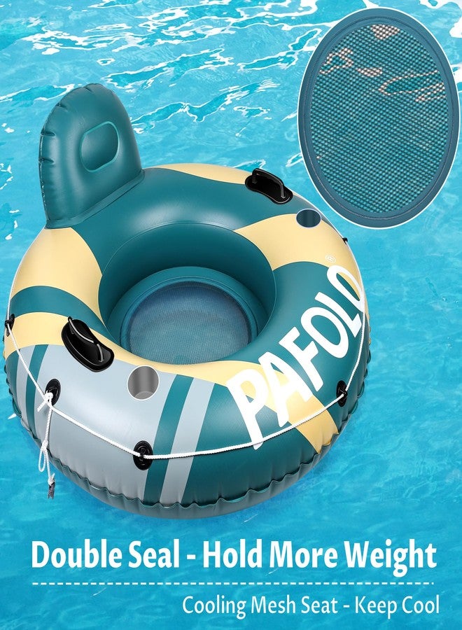 Pafolo River Tubes for Floating Heavy Duty, Pool Float Adult, 53" Inflatable Float Tube for Beach Lake Rafting, River Floats with Mesh Bottom - Image 3